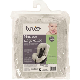 TINEO housse de siège auto 0+/1 éponge gris confortable et réglable