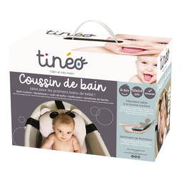 TINEO Coussin de bain gris 0-6 mois