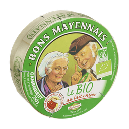 BONS MAYENNAIS Camembert Bio Au Lait Entier BONS MAYENNAIS