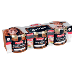 ARNAUD Lote 3 Terrinas Campanha Coelho e Pato Armagnac 3x90g