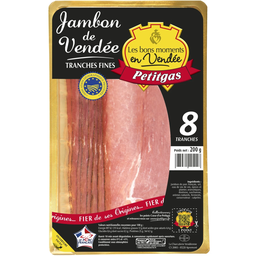PETITGAS Presunto de Vendée Fatias Finas 200 g