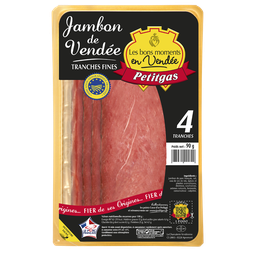 PETITGAS Presunto de Vendée IGP 4 fatias finas 90 g