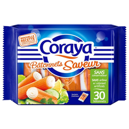CORAYA 30 batonnets saveur 450g