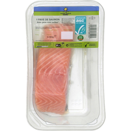 FILIERE QUALITE CARREFOUR Salmon fillet skin-on boneless 140 g
