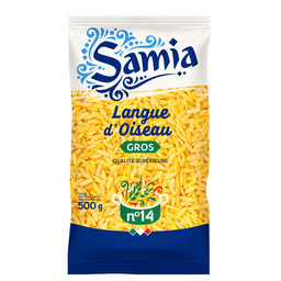 SAMIA Pâtes risone n°14 langue d'oiseau 500 g