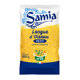 SAMIA Pâtes Langue d'Oiseau Petit n°15 500 g