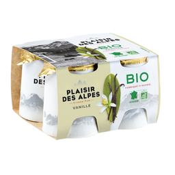 SAVOIE YAOURT Yaourts lait entier vanille Bio SAVOIE YAOURT