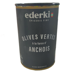 EDERKI Olives vertes à la farce d'anchois