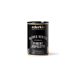 EDERKI Olives vertes à la farce de piment d'Espelette