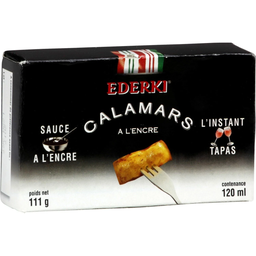 EDERKI Calamars à l'encre — la boite de 111g
