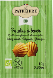 LA PATELIERE Poudre lever bio sans phosphate et sans gluten 10 g