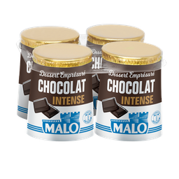 MALO Yaourts emprésuré chocolat intense