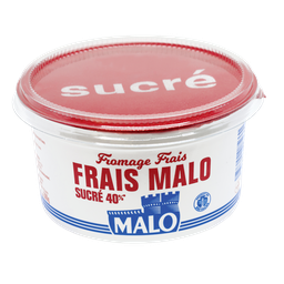 MALO Fromage frais sucré 7% de MG, pot de 500g