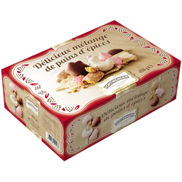FORTWENGER Assortiment de pains d'épices enrobés de sucre et de chocolat 450
