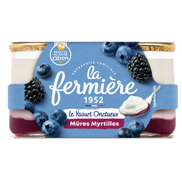LA FERMIERE Yaourts mûre myrtille LA FERMIERE