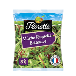 FLORETTE Mezcla de canónigos, rúcula y remolacha 100 g