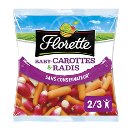 FLORETTE Baby carottes et radis 200 g