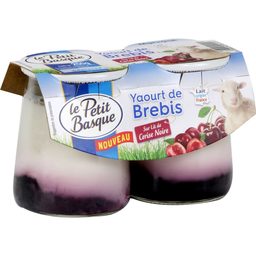 LE PETIT BASQUE Iogurte de Ovelha com Cereja Preta 2x125g