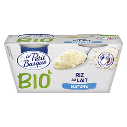 LE PETIT BASQUE Arroz doce natural Bio 2 x 140 g