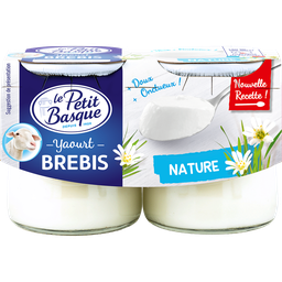 LE PETIT BASQUE Iogurte ligeiro de ovelha natural 2x2x125g