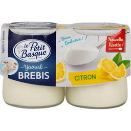 LE PETIT BASQUE Sheep Milk Yogurt Lemon Flavor 2 x 125 g