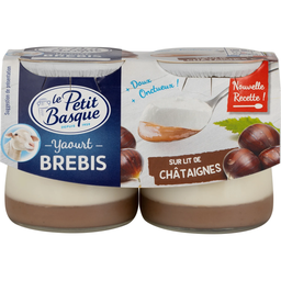 LE PETIT BASQUE Sheep's milk yogurt with chestnut base 2x125g