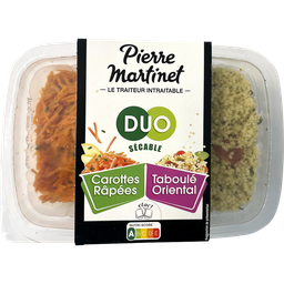 PIERRE MARTINET Duo Cenouras raladas & tabulé oriental 250g