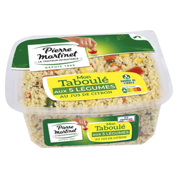 PIERRE MARTINET Salade Taboulé 5 légumes au jus de citron PIERRE MARTINET