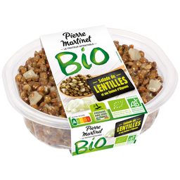 PIERRE MARTINET Salade lentilles bio PIERRE MARTINET