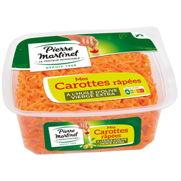 PIERRE MARTINET Carottes râpées huile d'olive PIERRE MARTINET