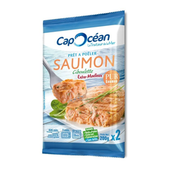 CAP OCEAN steaks saumon ciboulette 200g