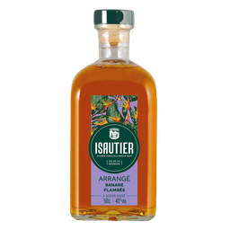 ISAUTIER Spiritueux arrangé banane flambée 0.5 L