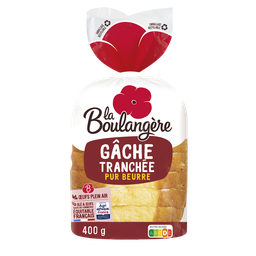 LA BOULANGERE Bollo de brioche en rebanadas pura mantequilla 400 g