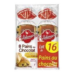 LA BOULANGERE Panes de chocolate pura mantequilla extra fundente 800 g