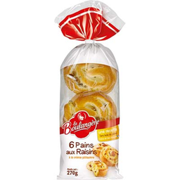 LA BOULANGERE Panecillos de pasas 270g