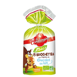 LA BOULANGERE Brioches con pepitas de chocolate con leche bio 320 g