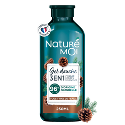 NATURÉ MOI Gel douche 3 en 1 au pin maritime de l'Atlantique 250ml