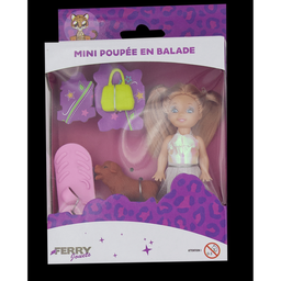 FERRY Mini doll on a trip with accessories the doll