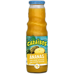 CARAIBOS Jus d'ananas à base de concentré bouteille verre 75cl