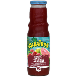 CARAIBOS Cocktail sans alcool goyave et framboise 75cl