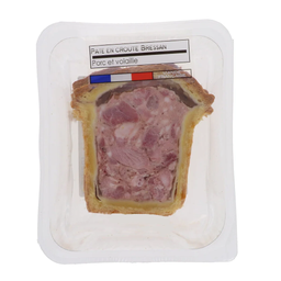 MAISON BOLARD Tranches de pâté en croûte Bressan le paquet de 3 tranches