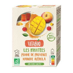 VITABIO Puré de frutas Manzana Mango Acerola Bio 480 g