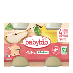 BABYBIO Puré de peras da Provença bio 2 x 130 g