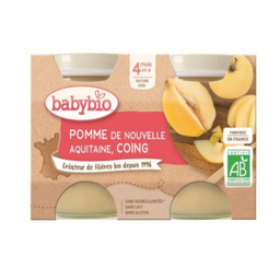 BABYBIO Puré de Maçã e Marmelo BIO 2 x 130 g