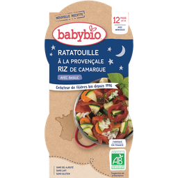 BABYBIO Taça de ratatouille à provençal e arroz 2 x 200 g