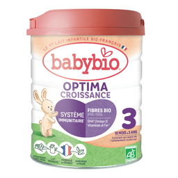BABYBIO Optima Croissance Leche en polvo 3 BIO 800 g
