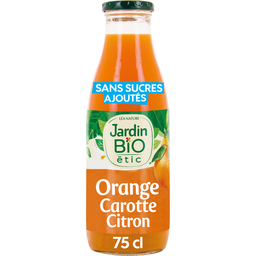 JARDIN BIO Sumo de laranja, cenoura e limão bio 0.75 L