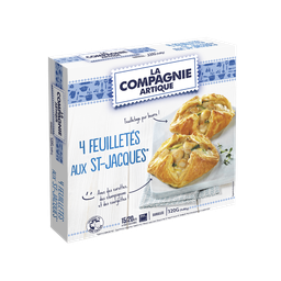 COMPAGNIE ARTIQUE Folhados de legumes e vieiras 4 x 80 g