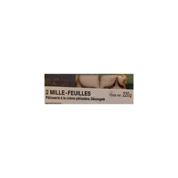 DELIFRANCE Millefeuille Blister Pack Ready To Sell After Thawing 2 x 120 g