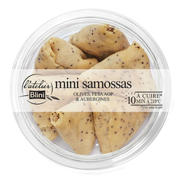L'ATELIER BLINI Samosas olives feta eggplant 90 g
